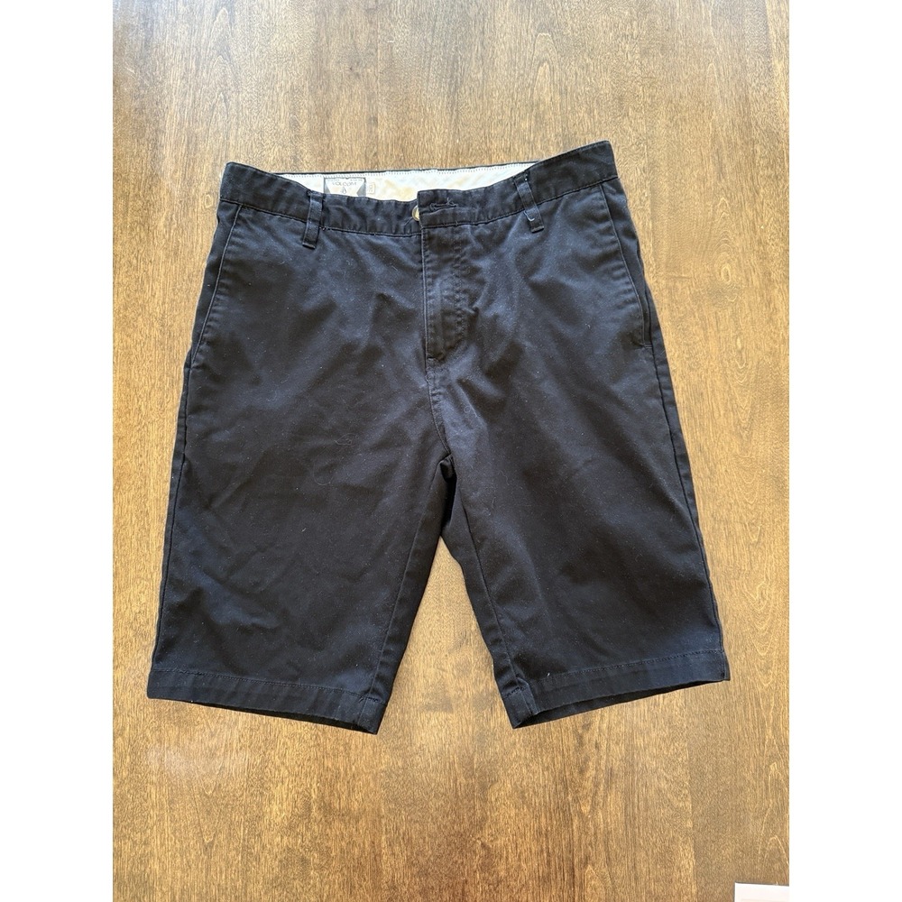 Volcom Vintage Y2K Flat Front Chino Shorts Black Mens 30